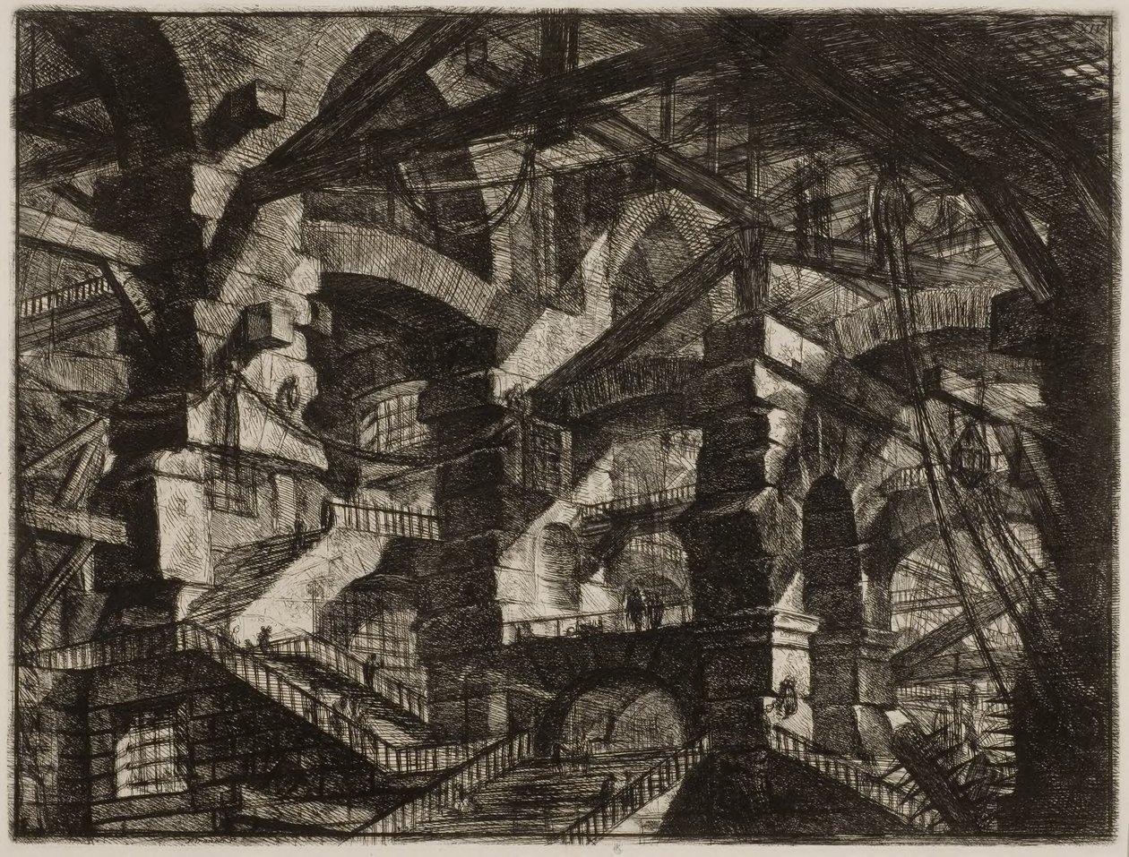 Fantastiska fängelser XIV av Giovanni Battista Piranesi