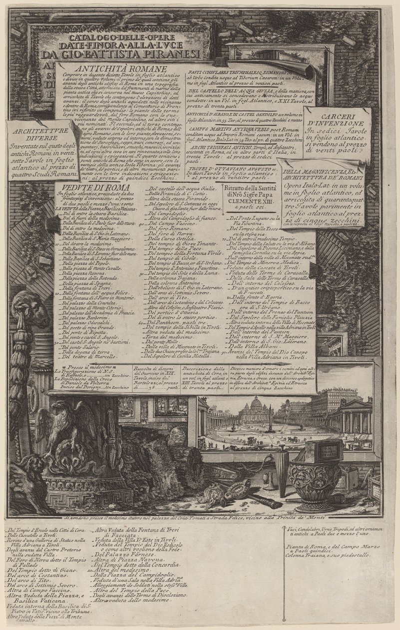 Katalog över verk av Giovanni Battista Piranesi