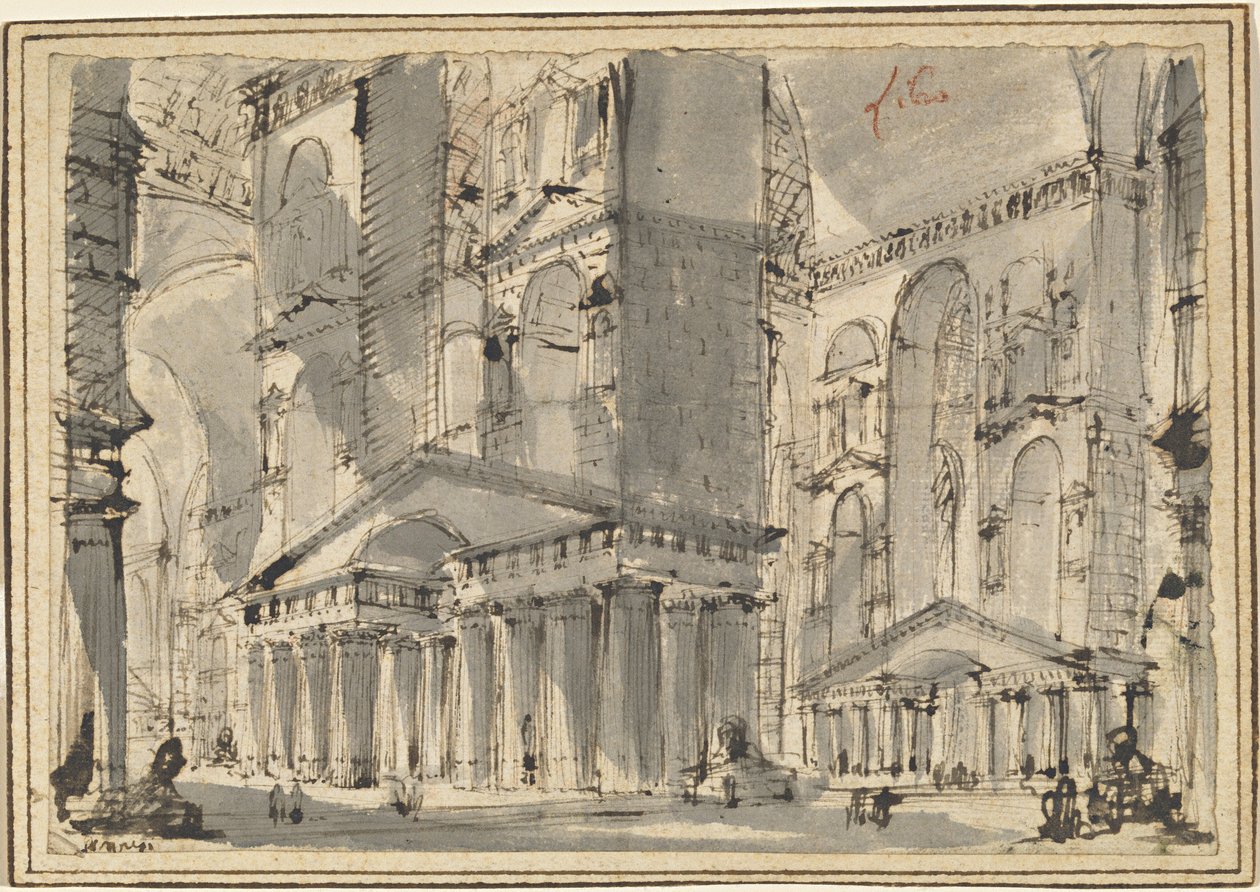 Fantasi om ett antikt bad av Giovanni Battista Piranesi
