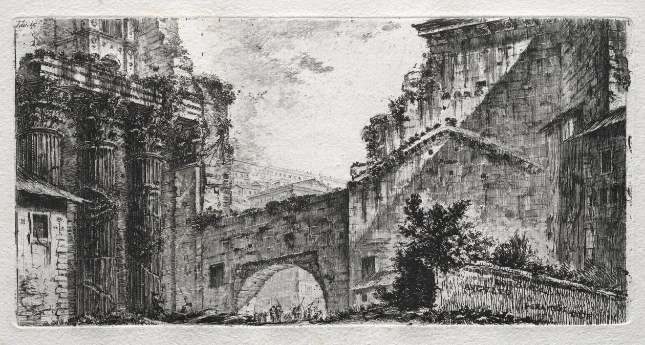 Augustus forum av Giovanni Battista Piranesi