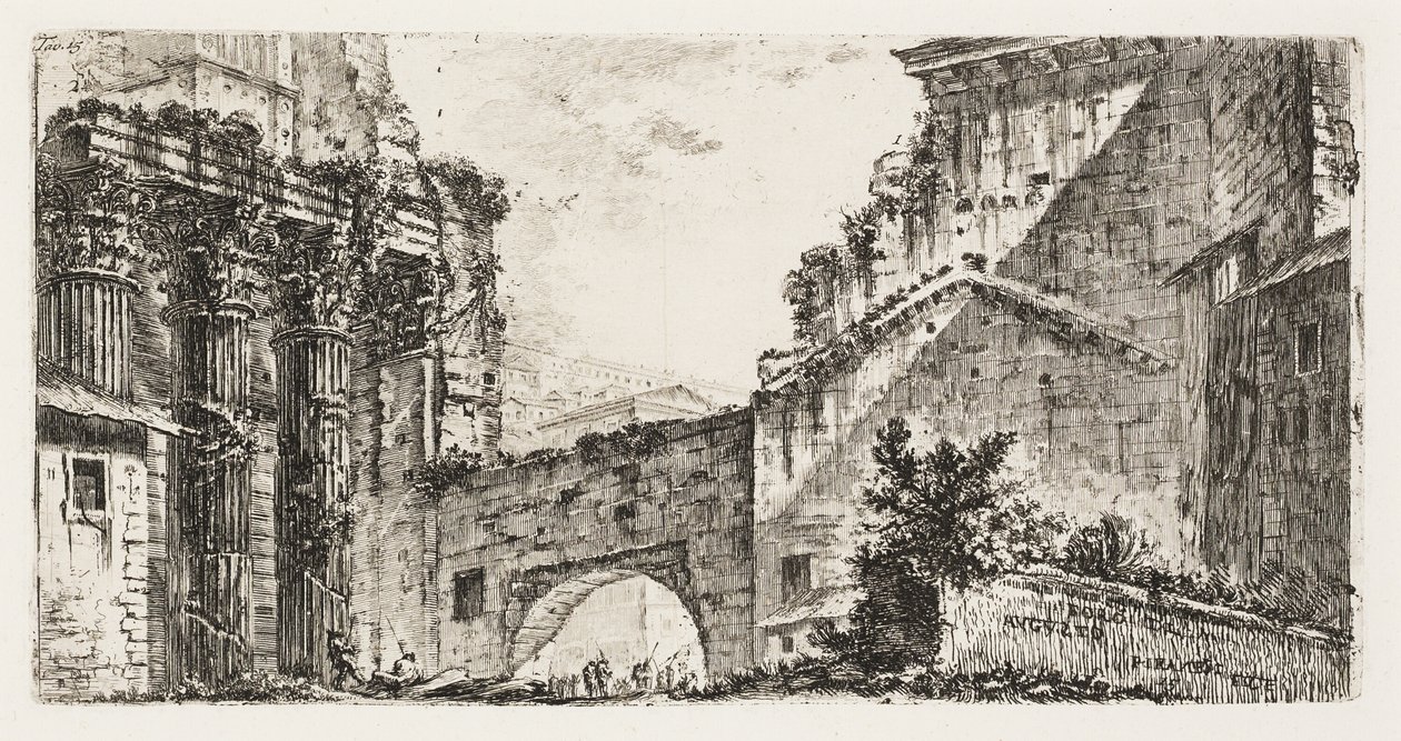 Augustus Forum, skylt 15 från Some Views of Triumphal Arches and other monuments av Giovanni Battista Piranesi