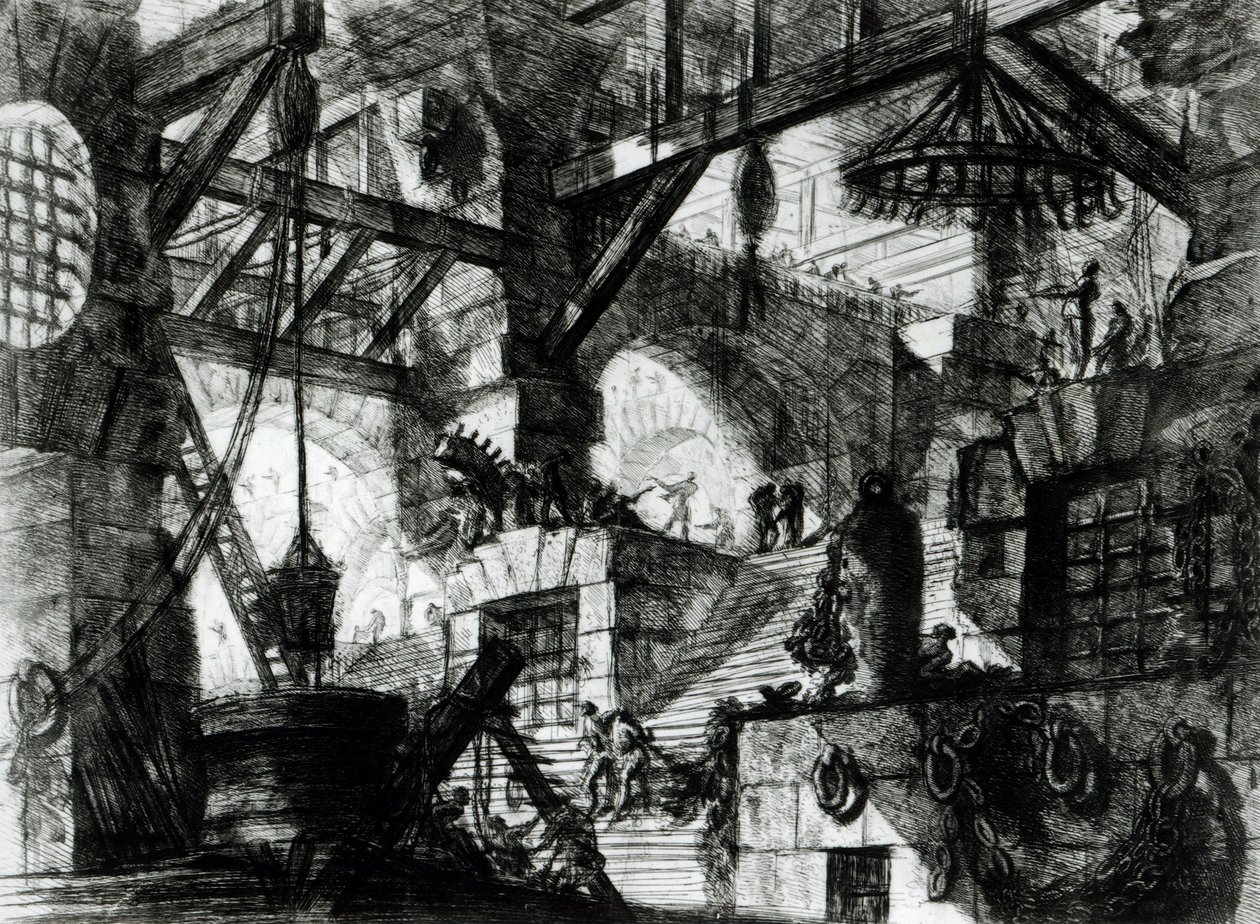 Imaginära fängelse av Giovanni Battista Piranesi