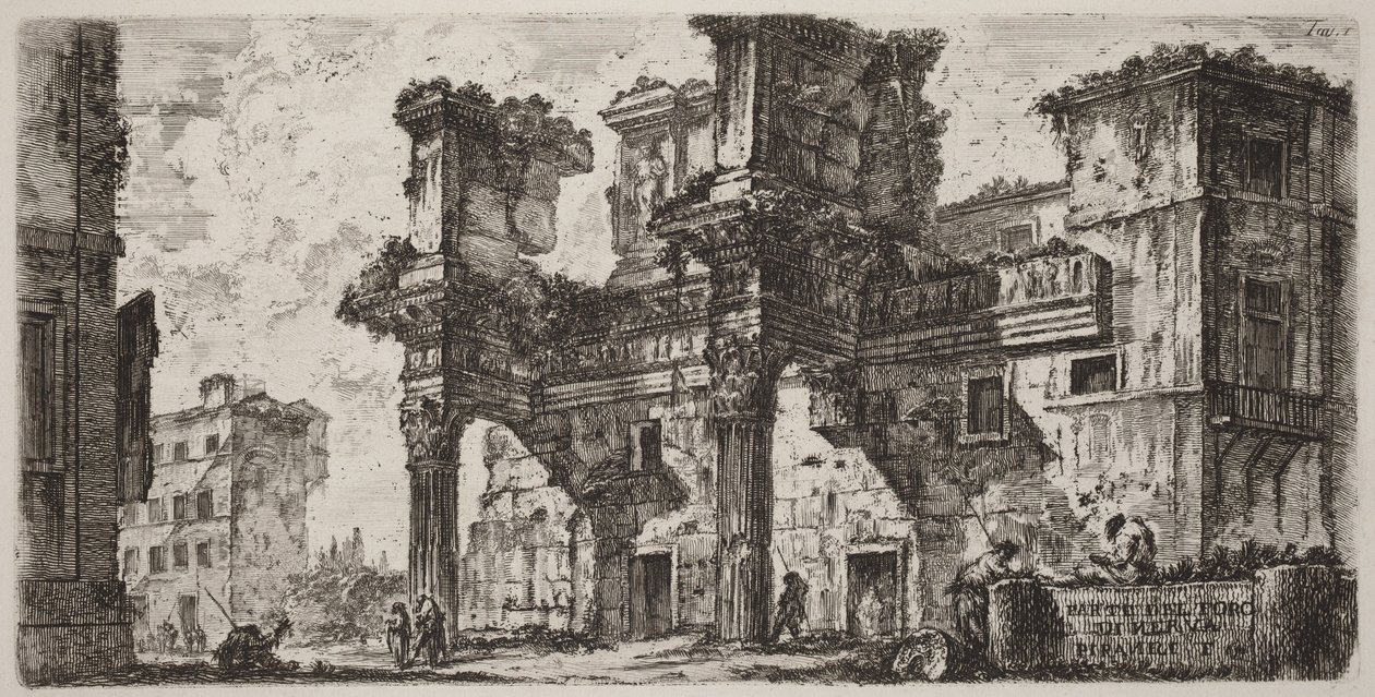 Del av Nervas forum av Giovanni Battista Piranesi