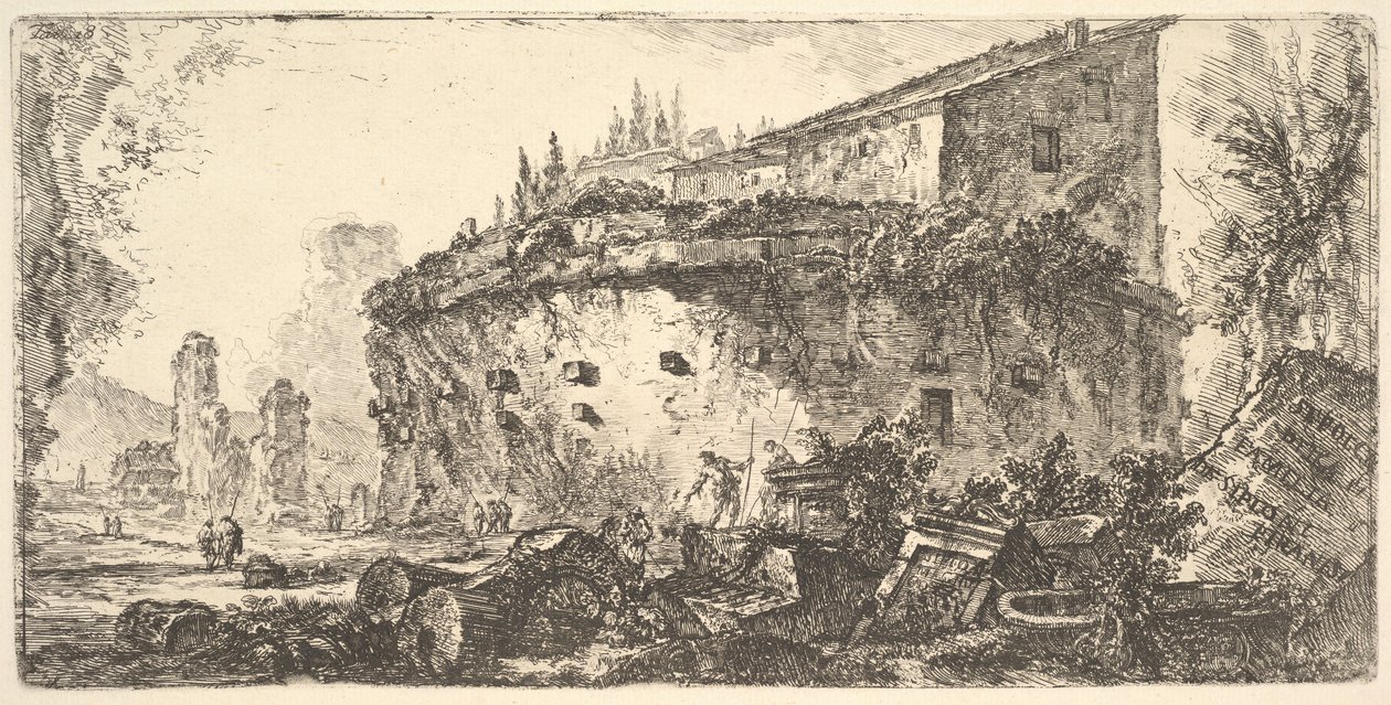 Plåt 18: Graven av Scipios-graven i familjen de Scipioni, ca. 1748. av Giovanni Battista Piranesi