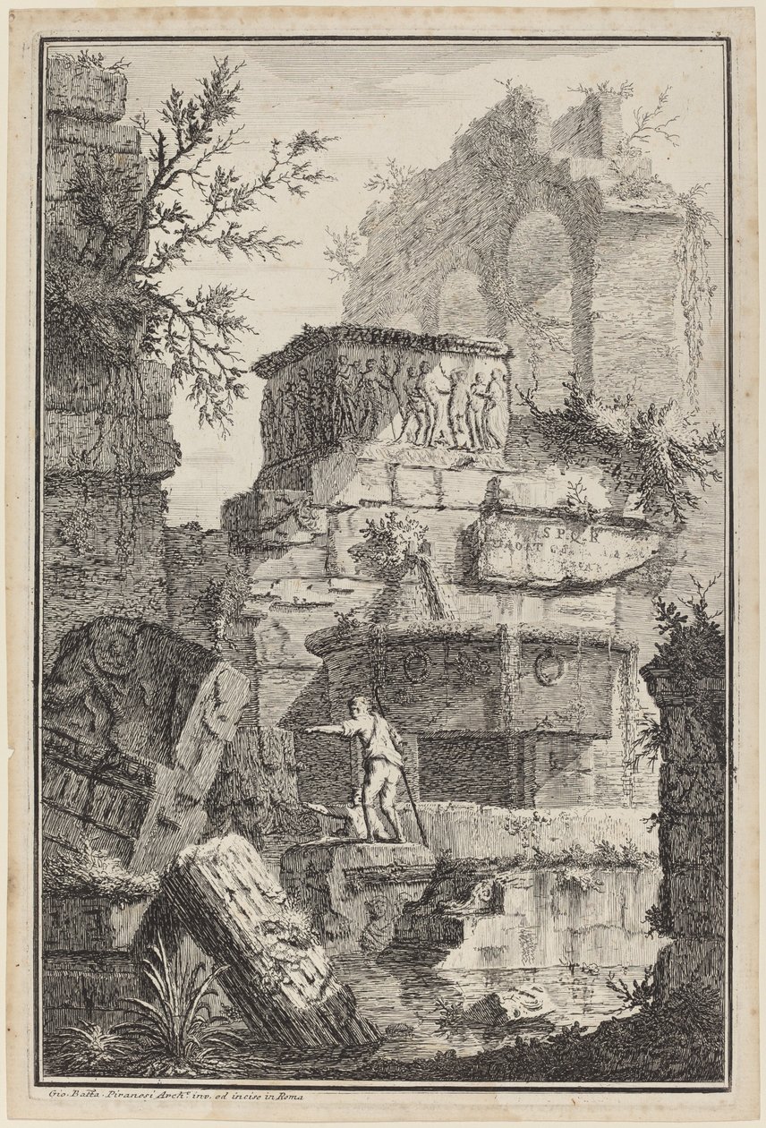 Ruiner av gamla byggnader av Giovanni Battista Piranesi