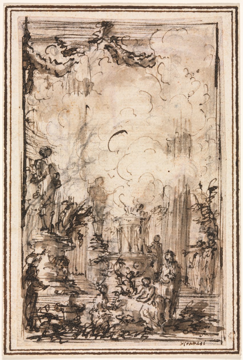 Offeroffer i ett tempel av Giovanni Battista Piranesi