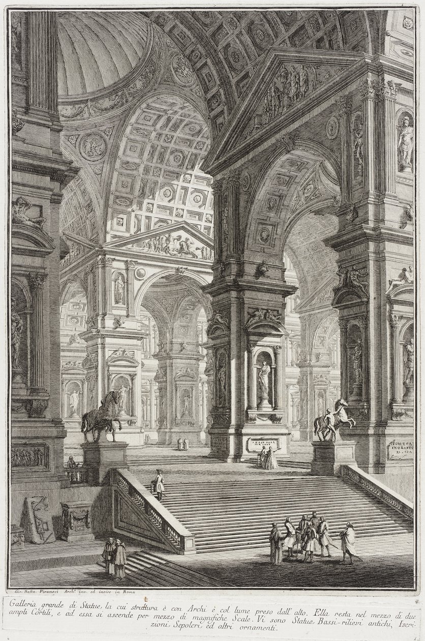 Skulpturgalleri av Giovanni Battista Piranesi