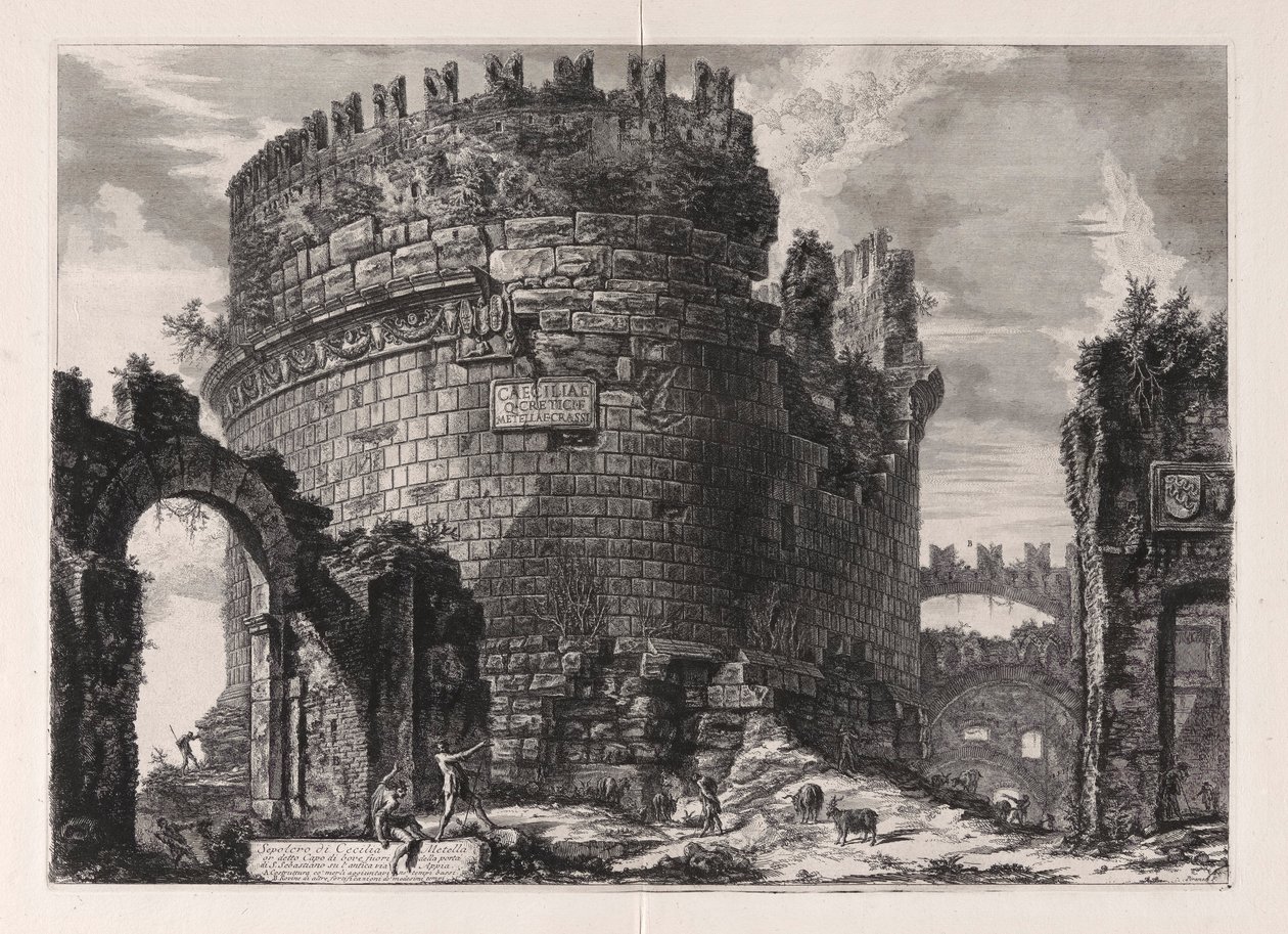 Cecilia Metellas grav av Giovanni Battista Piranesi