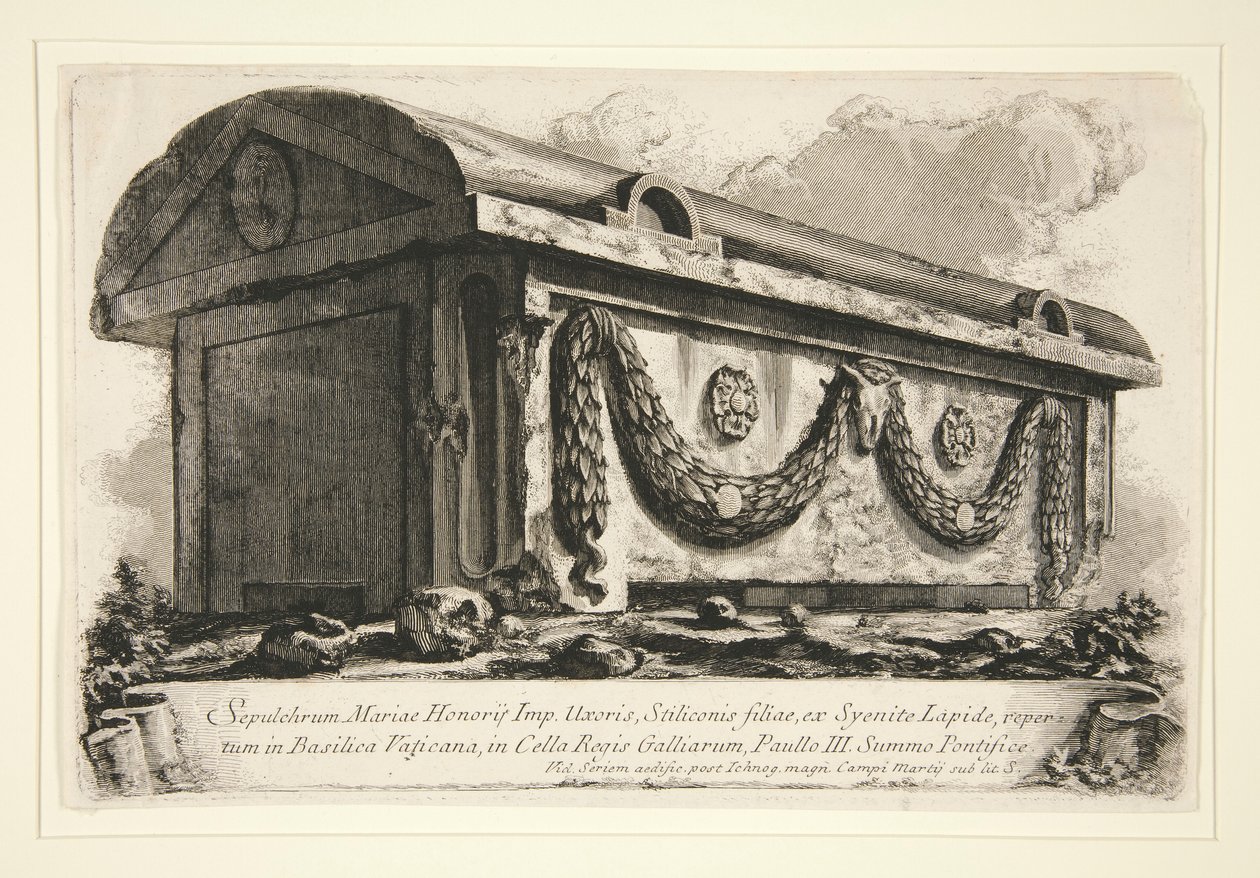 Graven av Maria Honorius Imp. din fru av Giovanni Battista Piranesi