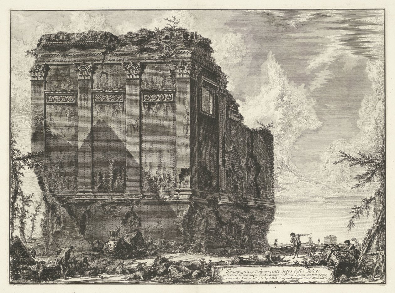 Tempel van Salus i Rom Forntida tempel allmänt känt som della Salute på Via d