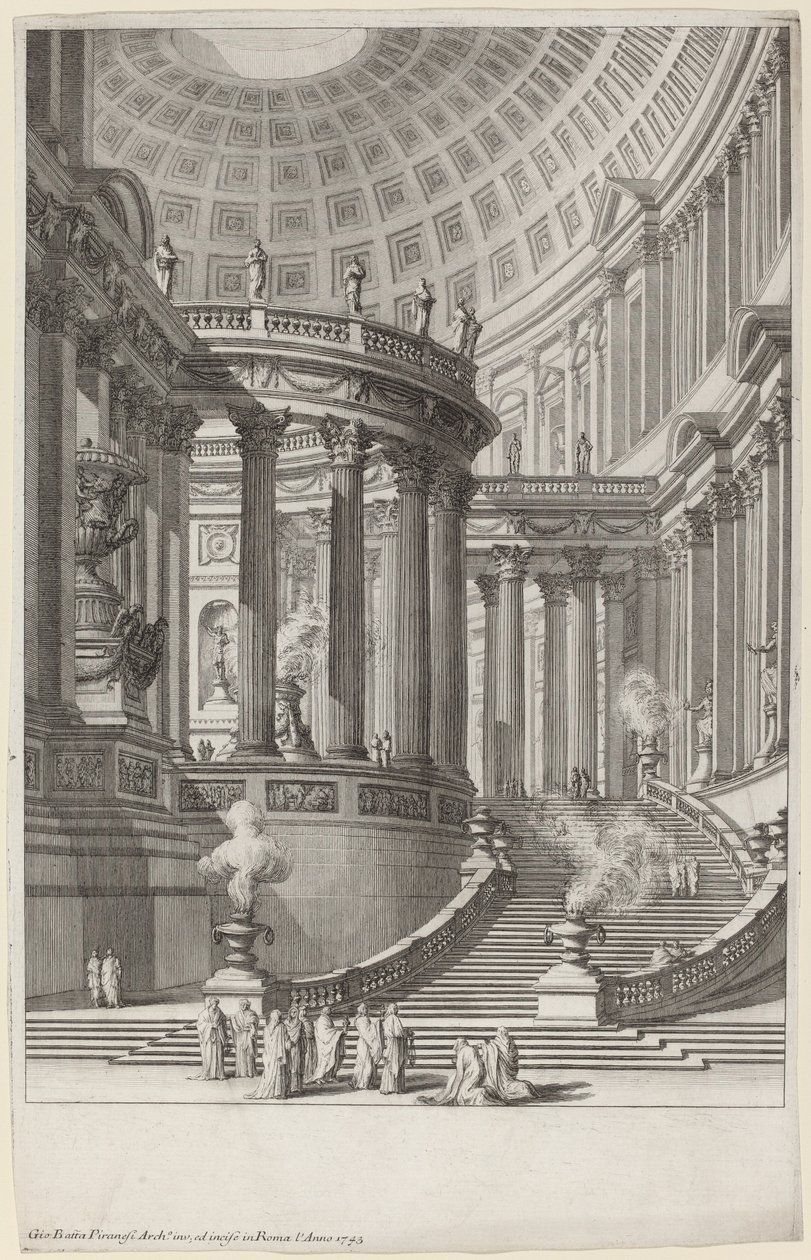 Forntida tempel av Giovanni Battista Piranesi