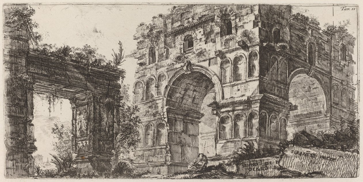 Dianas tempel av Giovanni Battista Piranesi