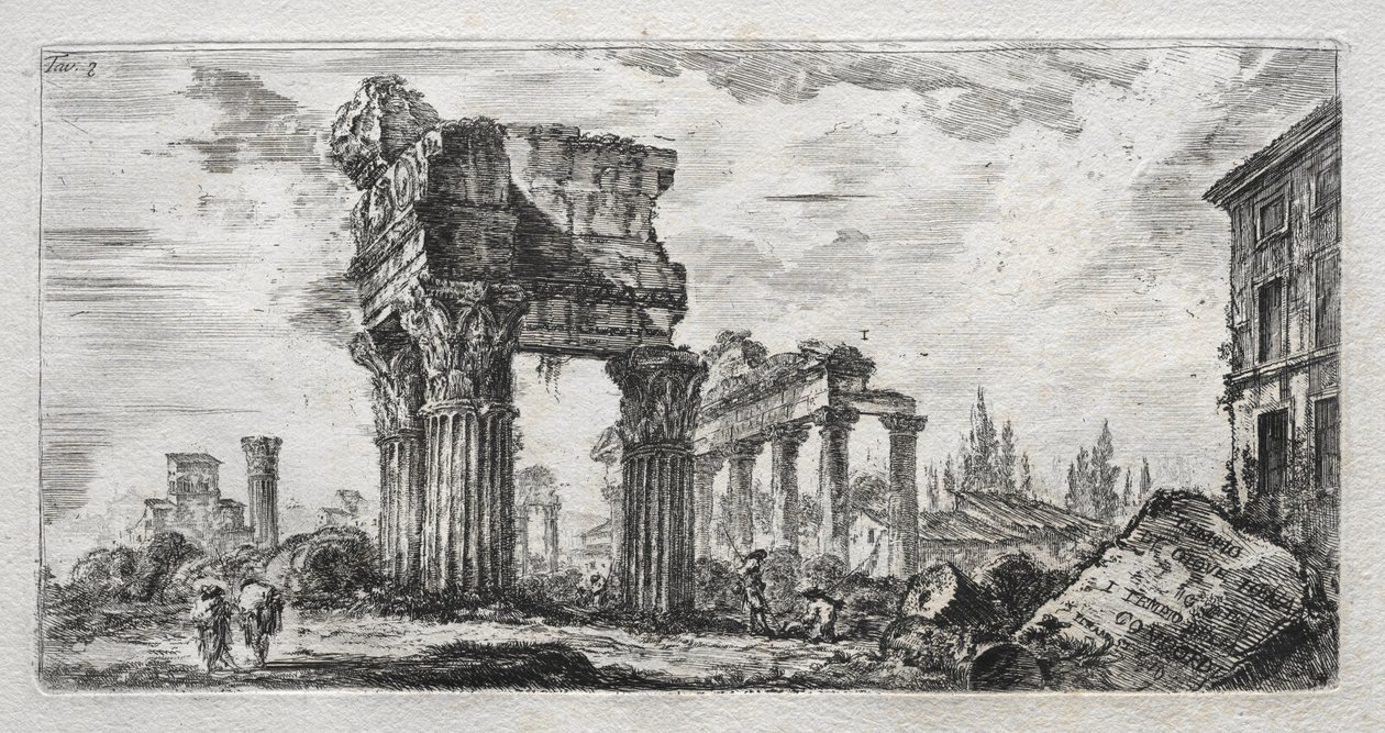 Temple of Jupiter Thunder. av Giovanni Battista Piranesi