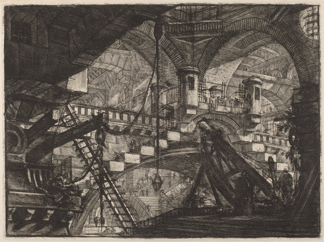 Bågen med en skalprydnad av Giovanni Battista Piranesi