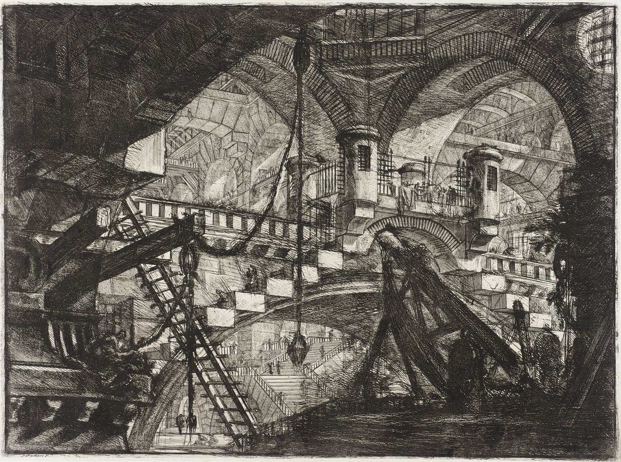 Bågen med ett snäckornament av Giovanni Battista Piranesi