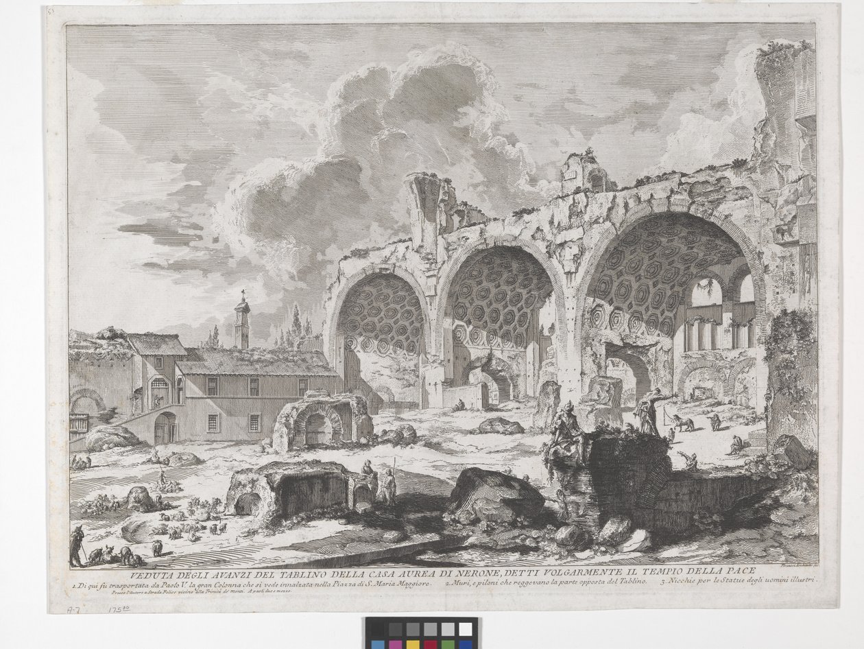 Konstantinbasilikan (etsning och gravyr) av Giovanni Battista Piranesi