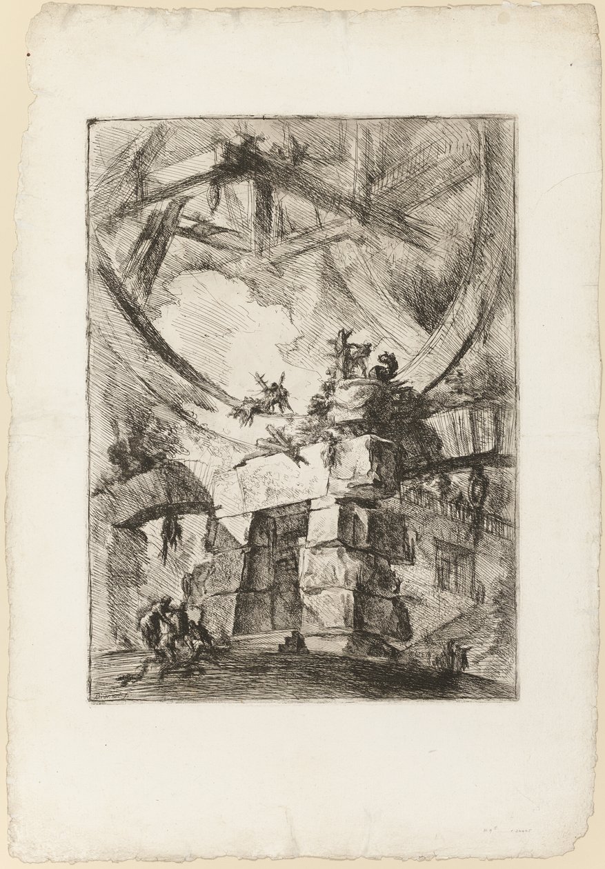 The Carceri, skylt 9 av Giovanni Battista Piranesi
