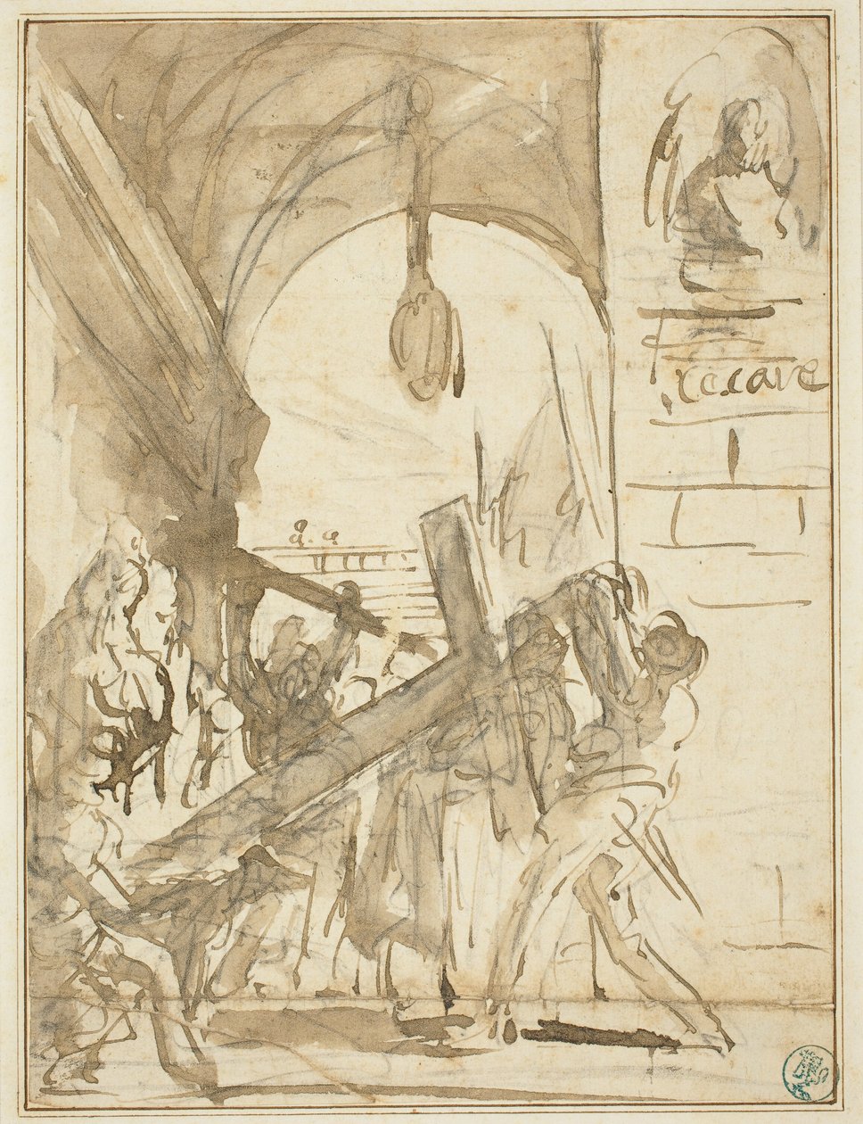 Bärandet av korset av Giovanni Battista Piranesi
