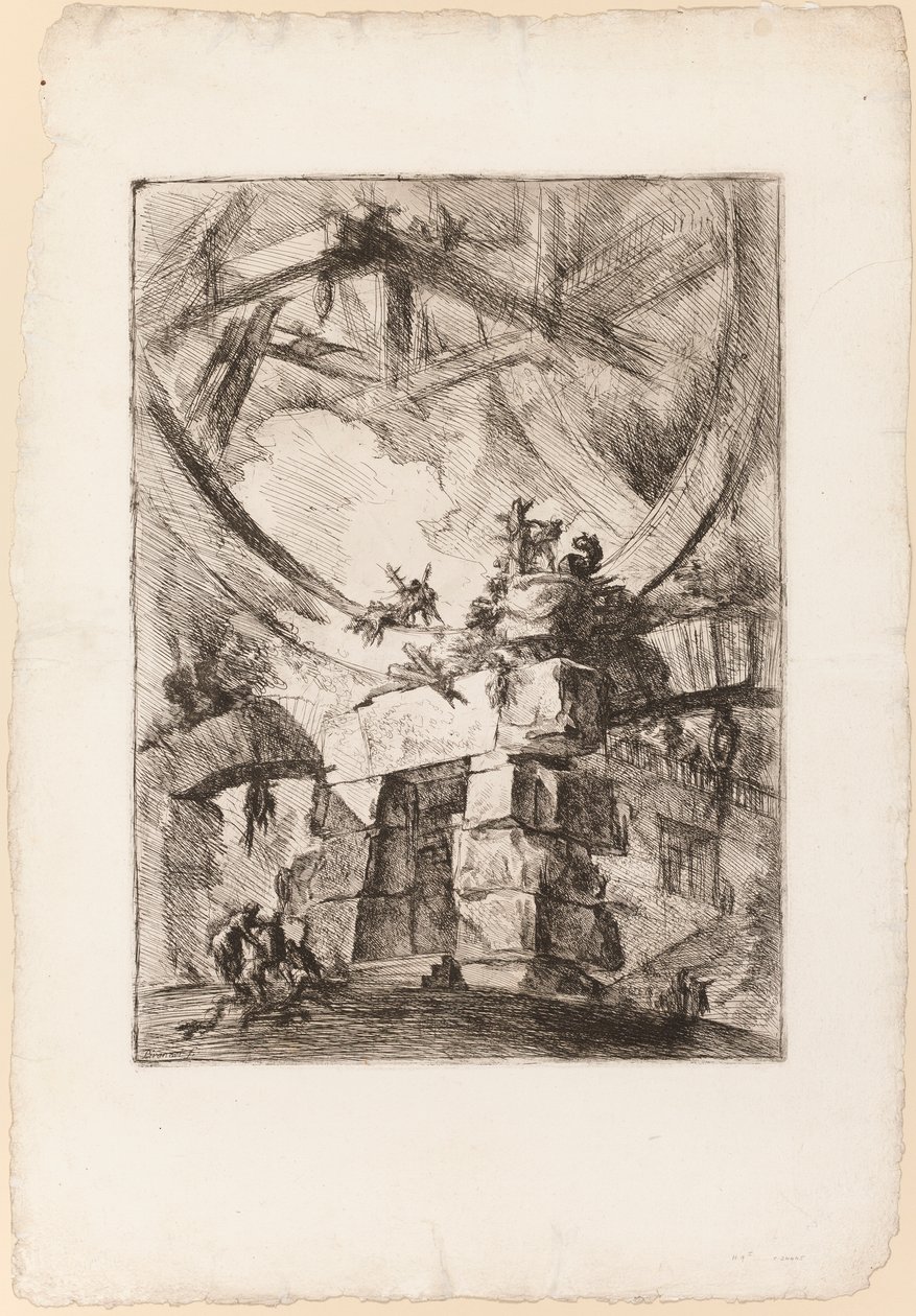 The Carceri, skylt 9 av Giovanni Battista Piranesi