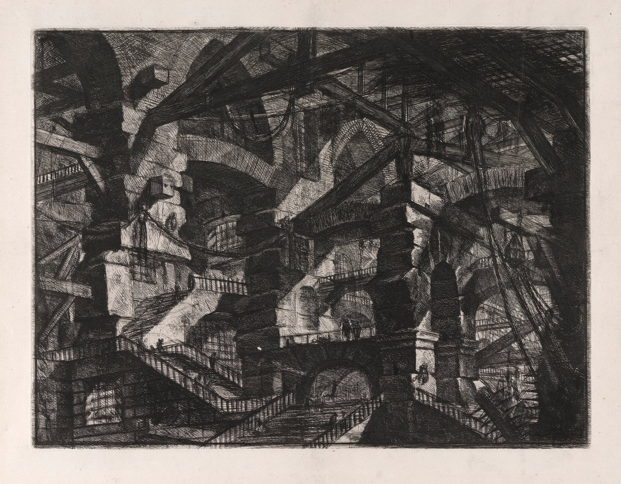 The Gothic Arch, skylt 14 från Carceri d av Giovanni Battista Piranesi