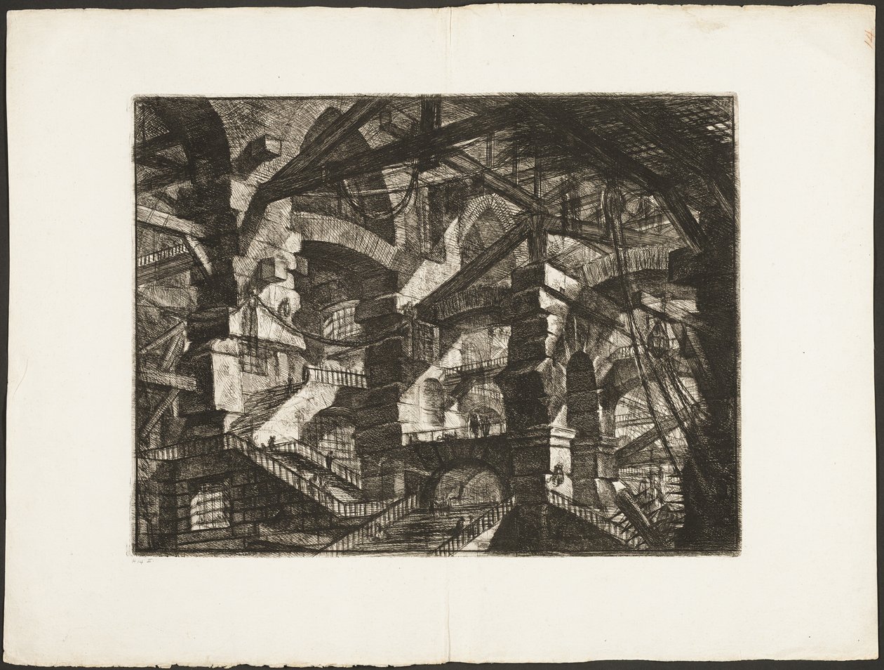The Gothic Arch, skylt 14 från Imaginary Prisons av Giovanni Battista Piranesi