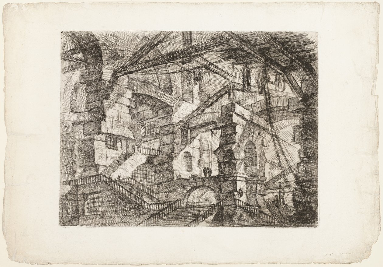 The Gothic Arch, skylt 14 från Imaginary Prisons av Giovanni Battista Piranesi