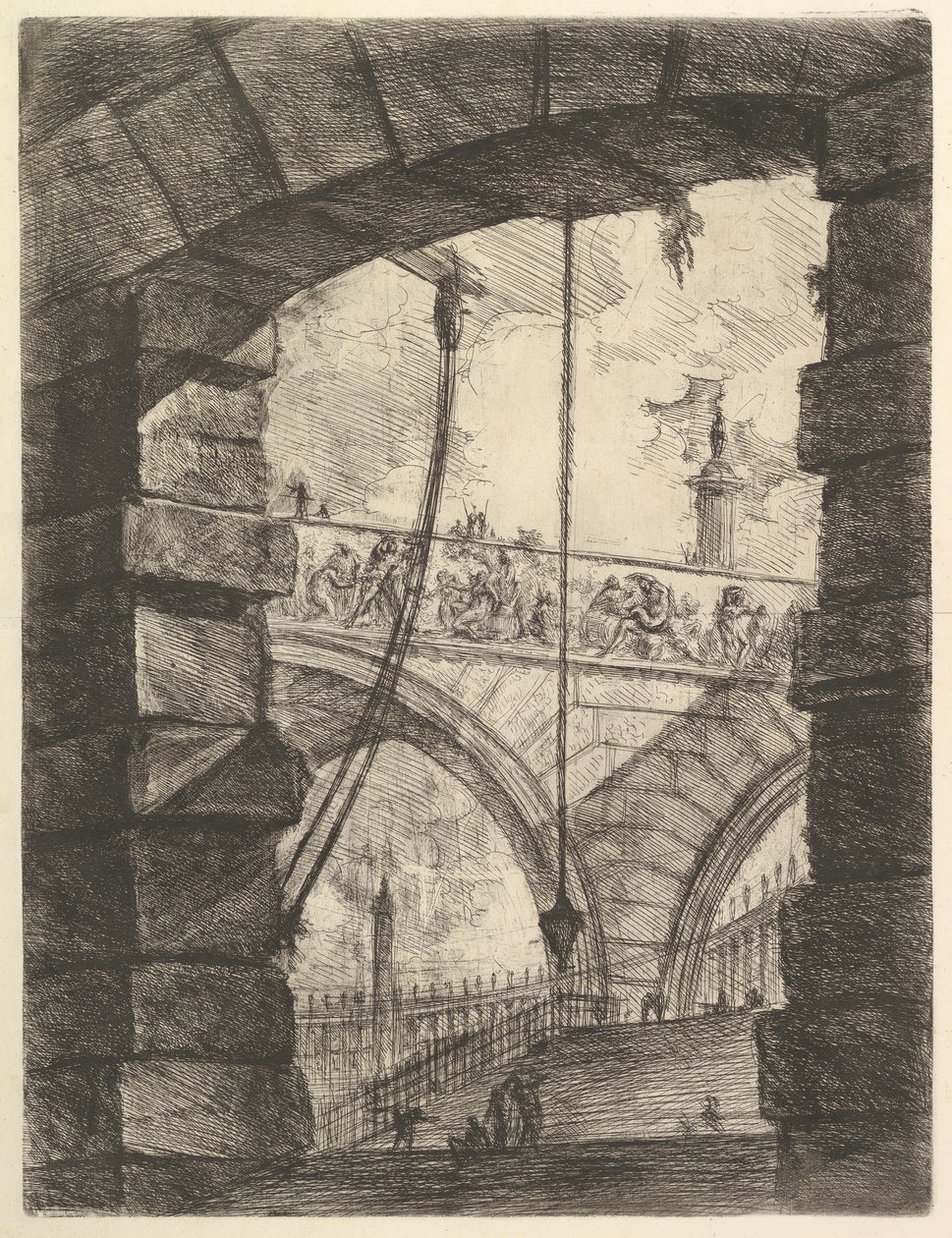 The Grand Piazza, från Imaginary Prisons, ca. 1749-50. av Giovanni Battista Piranesi