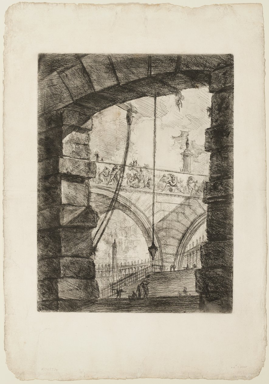 The Grand Piazza, skylt 4 från Imaginary Prisons av Giovanni Battista Piranesi