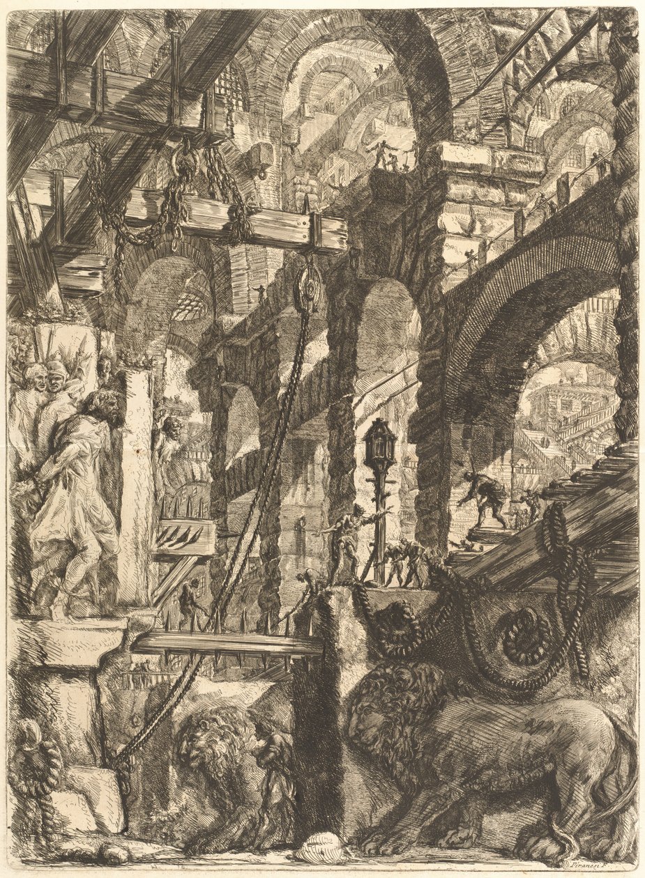 The Lion Bas-reliefer av Giovanni Battista Piranesi