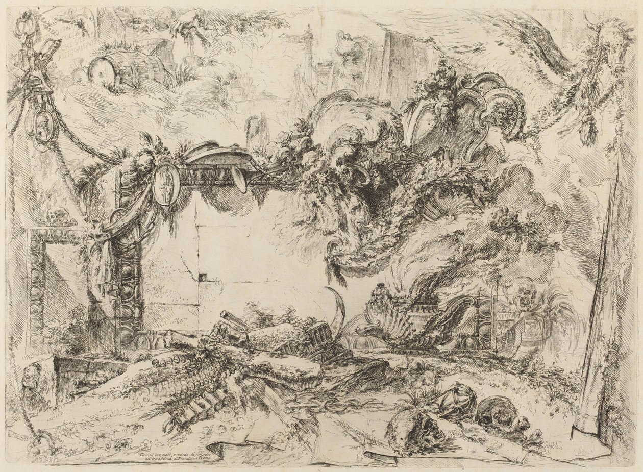 Den monumentala tabletten av Giovanni Battista Piranesi