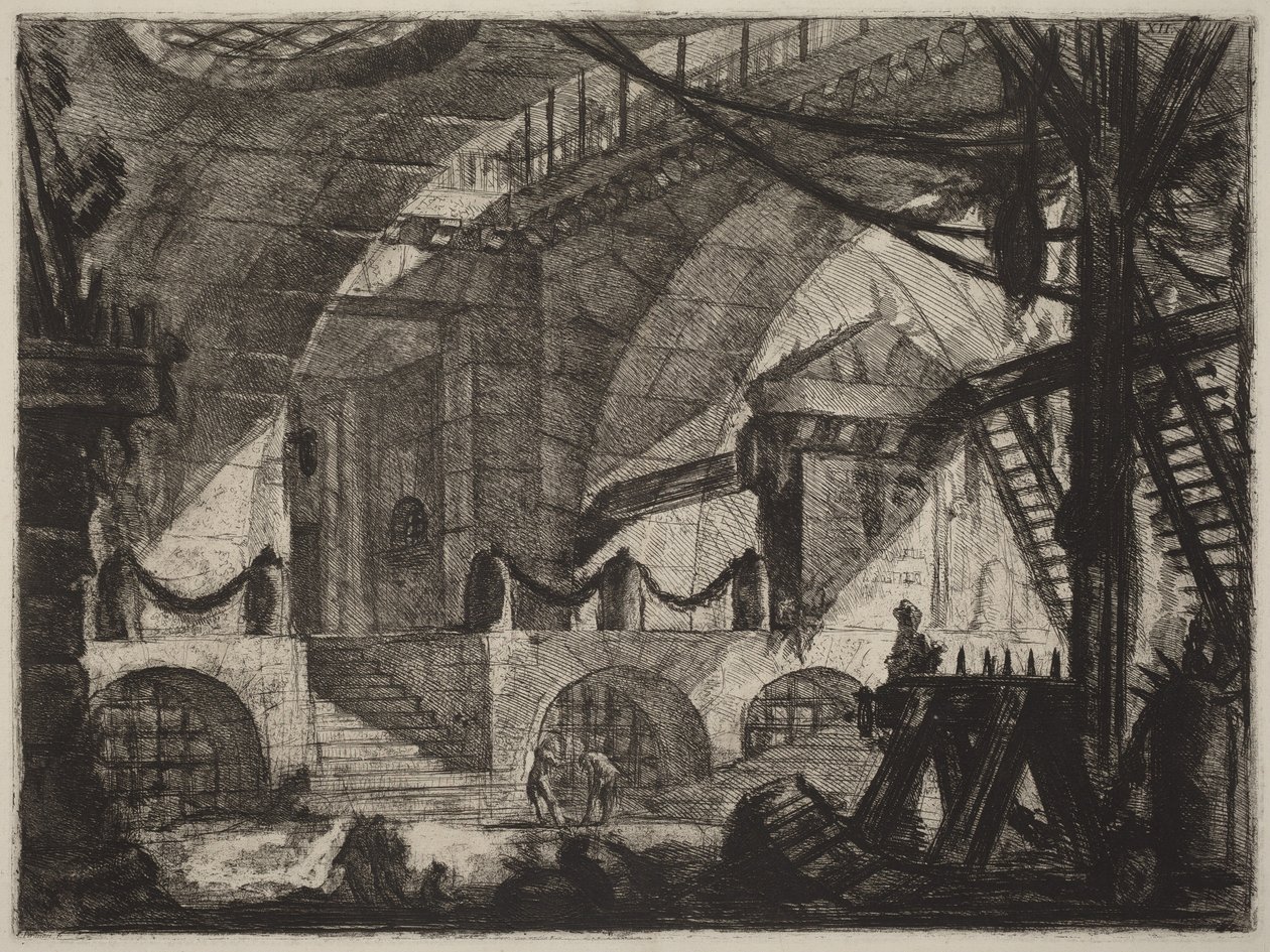 Sågbocken av Giovanni Battista Piranesi