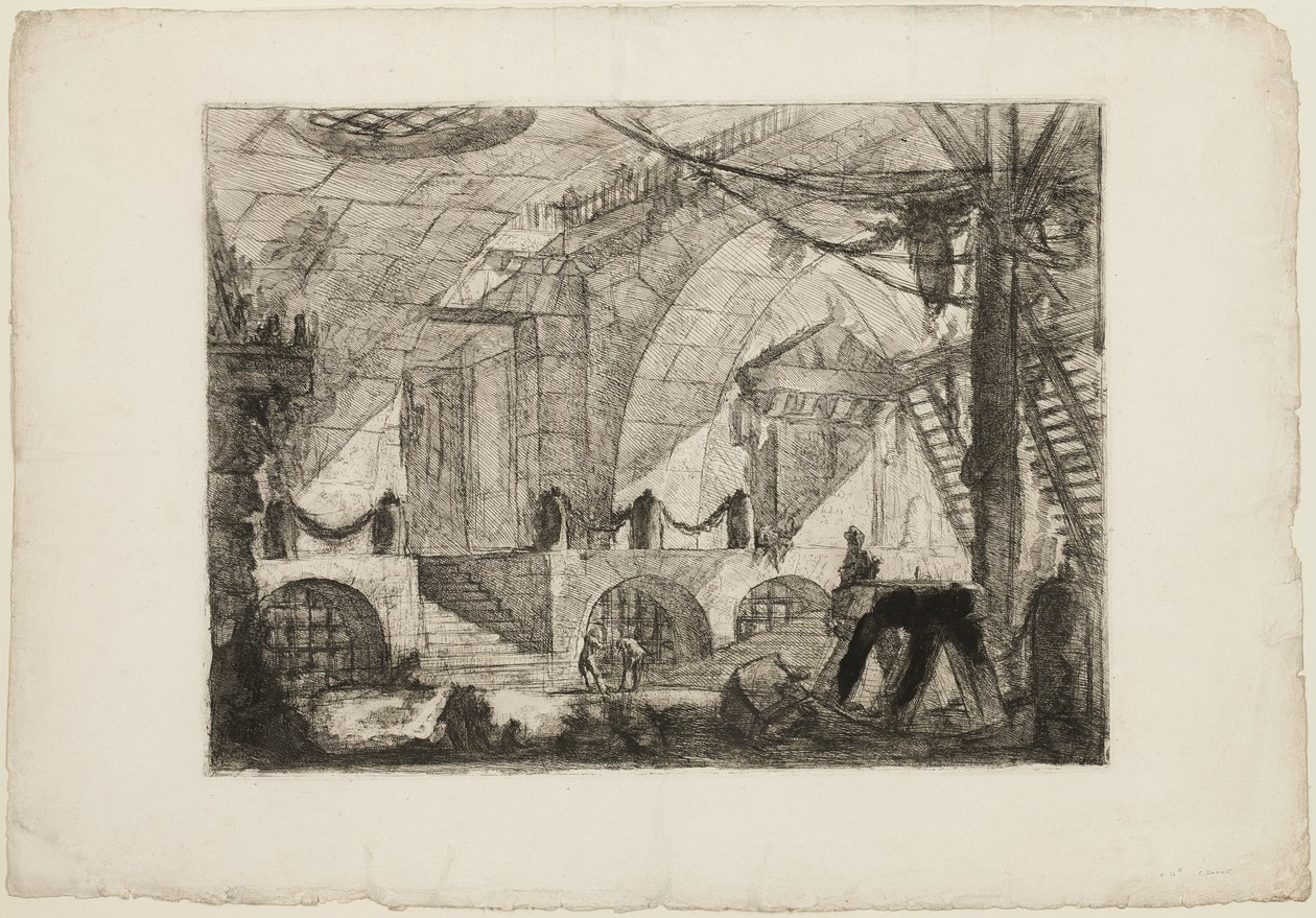The Sawhorse, skylt 12 från Imaginary Prisons av Giovanni Battista Piranesi