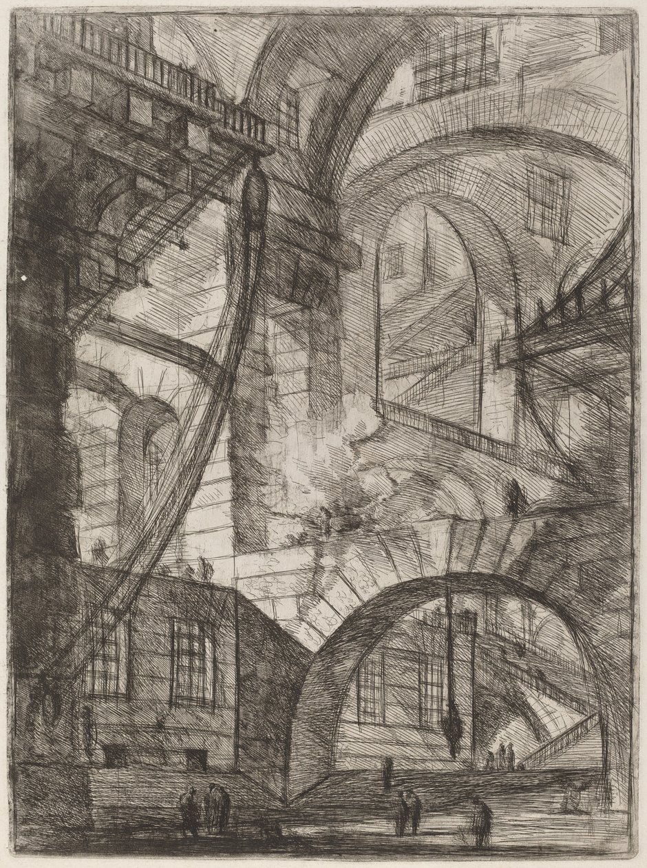 Den rökande elden av Giovanni Battista Piranesi