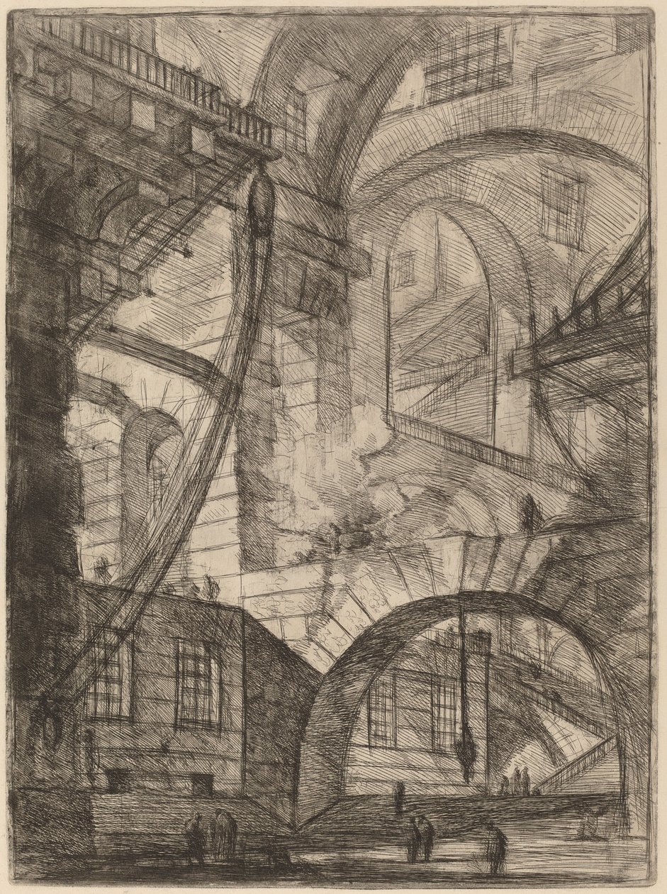Den rökande elden av Giovanni Battista Piranesi