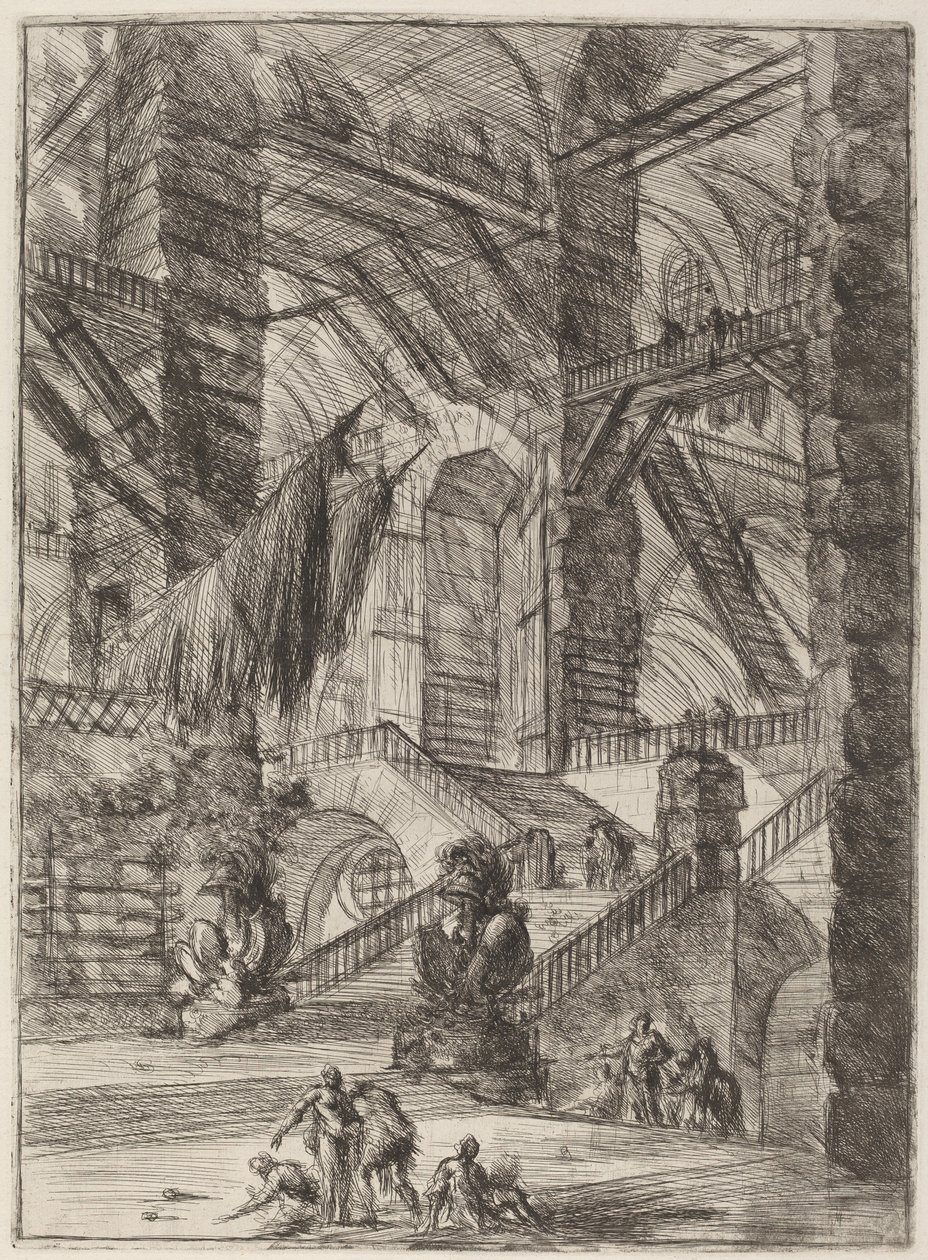 Trappan med troféer av Giovanni Battista Piranesi