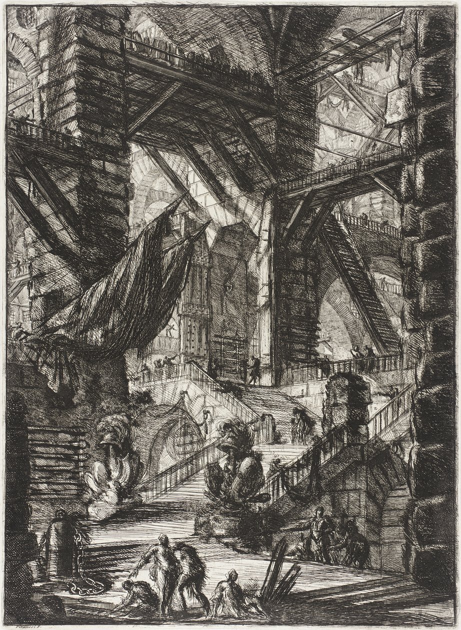 Trappan med troféer av Giovanni Battista Piranesi
