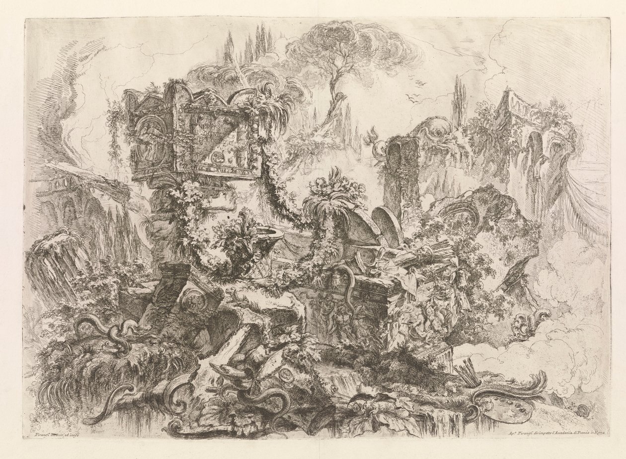 Neros grav, från Grotteschi (Grotesques) av Giovanni Battista Piranesi
