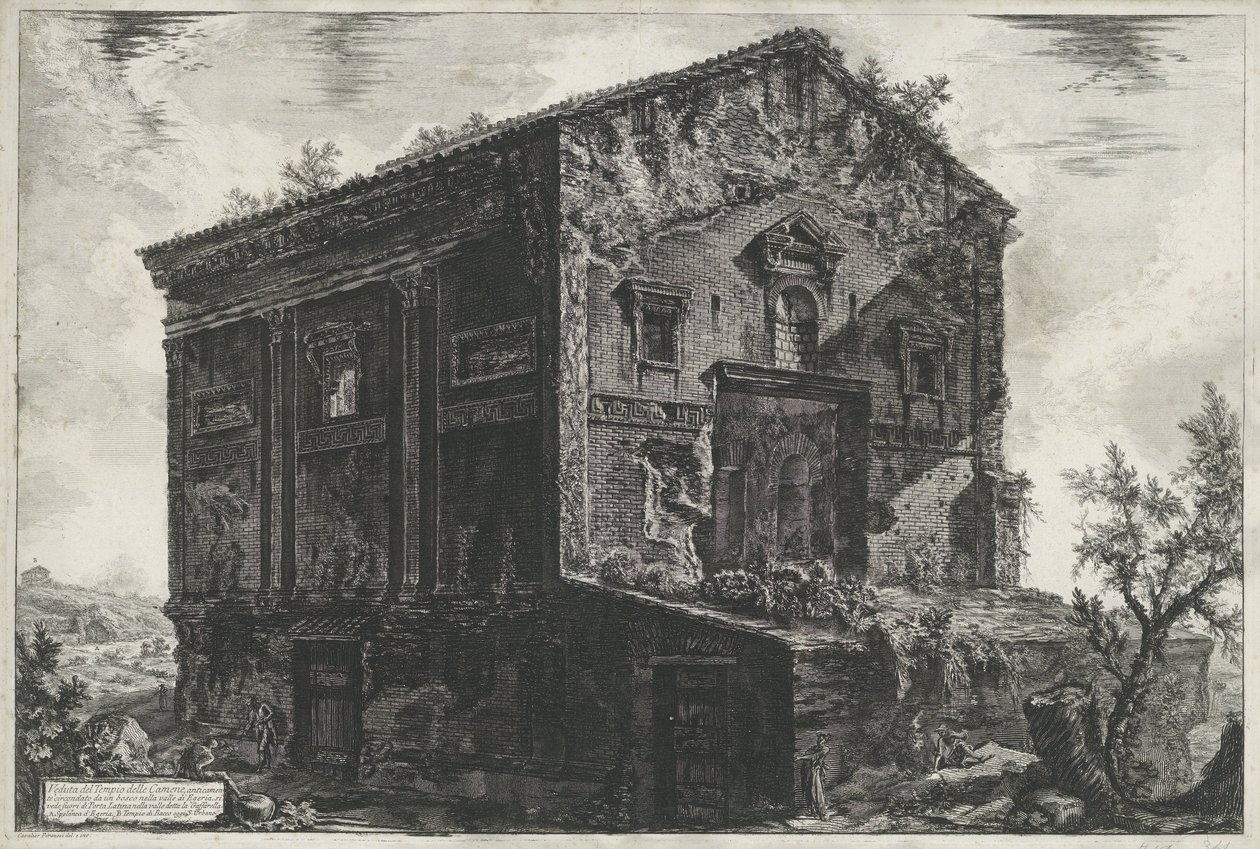 Tombe van Aspasia Annia Regilla te Rom Utsikt över Camene-templet (titel på objekt) Gezichten op Rome (serietitel) Utsikter över Rom tecknade och graverade av Giambattista Piranesi-arkitekten Ve(nez)iano (serietitel) av Giovanni Battista Piranesi