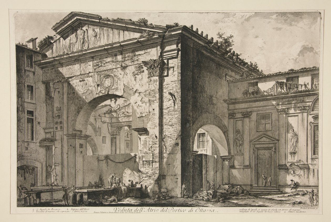 Utsikt över av Giovanni Battista Piranesi