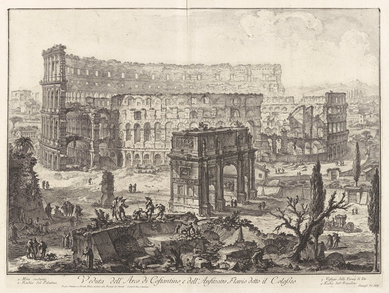 Utsikt över av Giovanni Battista Piranesi