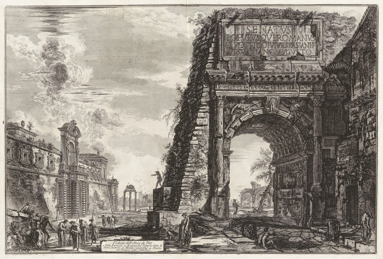 Utsikt över av Giovanni Battista Piranesi