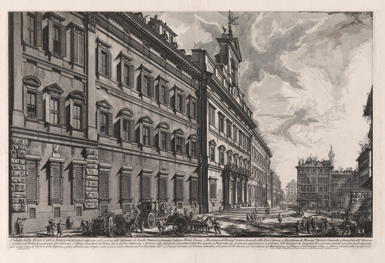 Utsikt över Innocenziana Grand Curia av Giovanni Battista Piranesi