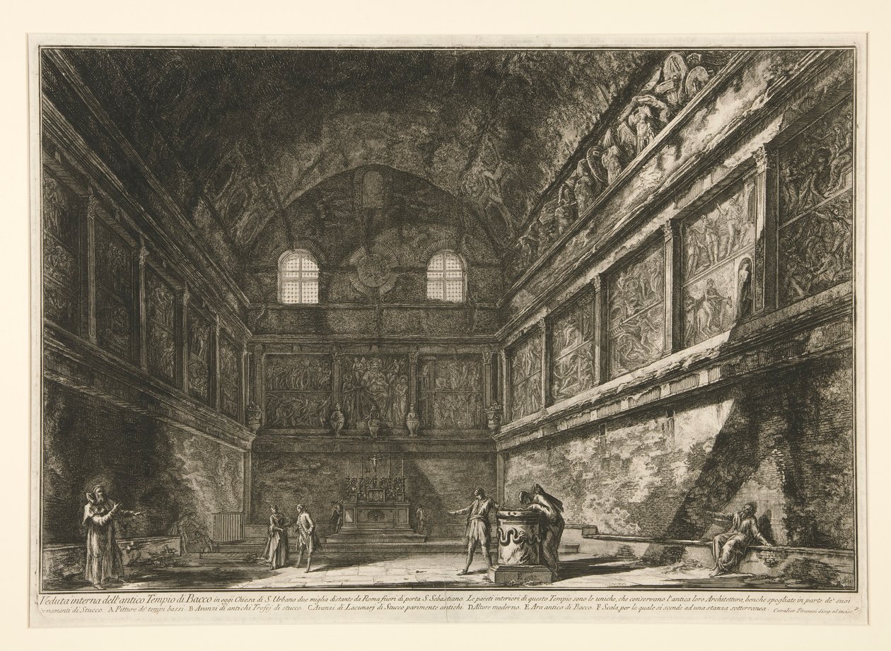 Invändig vy av av Giovanni Battista Piranesi