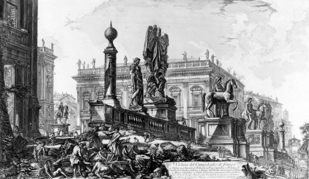 Utsikt över Capitoline Hill, från serien 