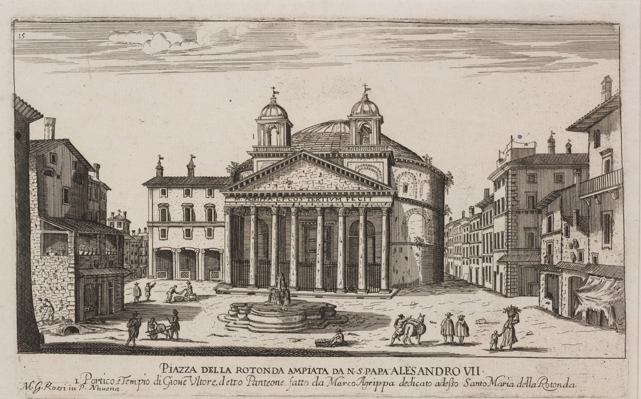 Utsikt över Pantheon, ca 1778-92 (etsning) av Giovanni Battista Piranesi