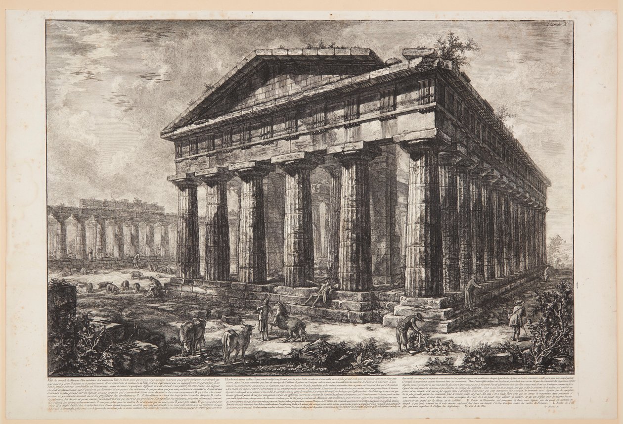 Utsikt över Neptunustemplet [...] av Giovanni Battista Piranesi