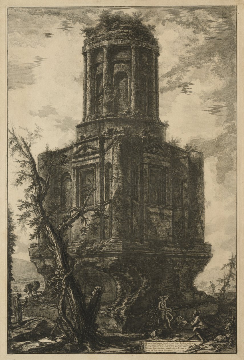 Utsikt över Rom: Graven, kallad La Connocchia, 1776. av Giovanni Battista Piranesi