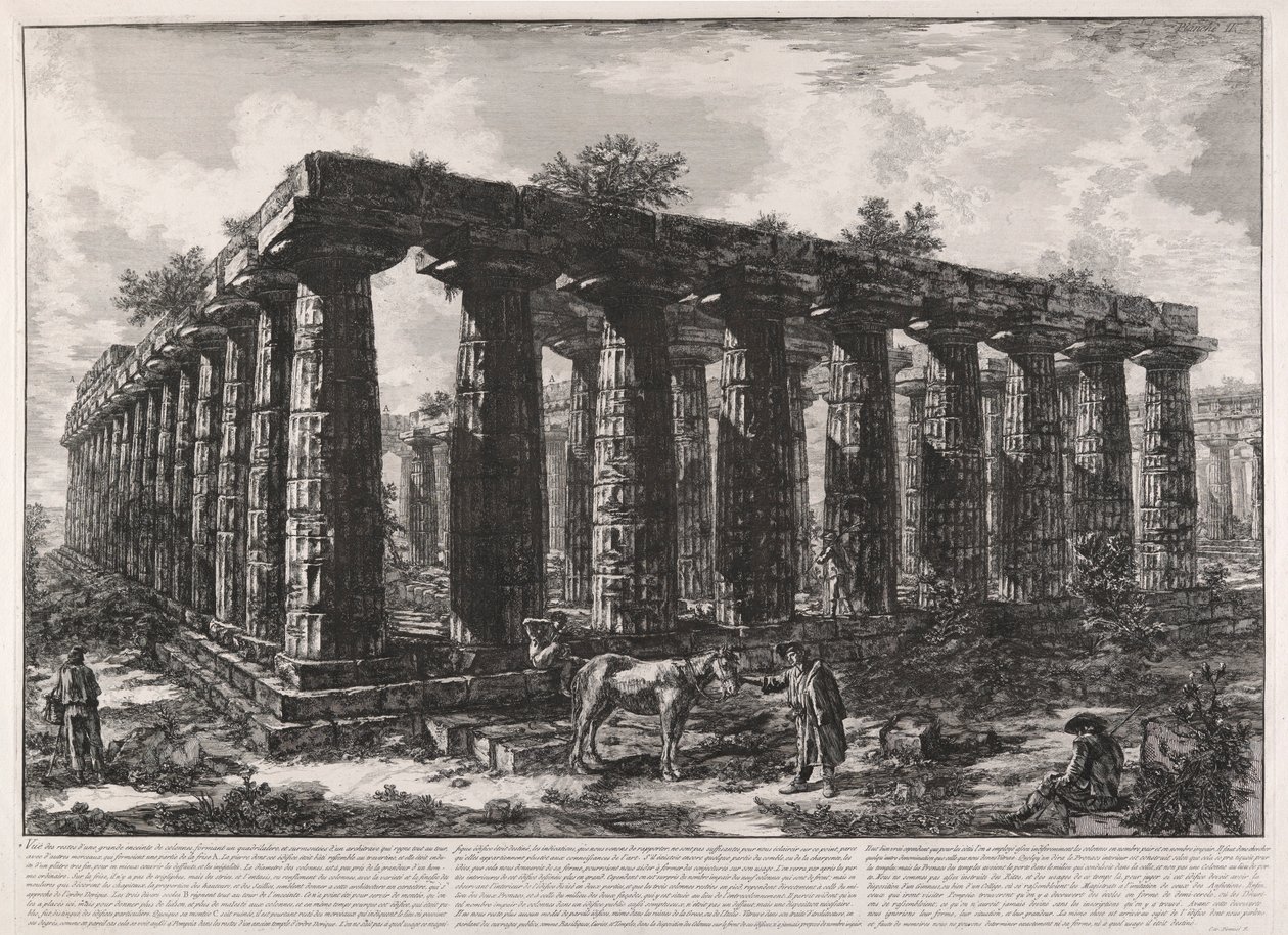 Utsikt över resterna av av Giovanni Battista Piranesi