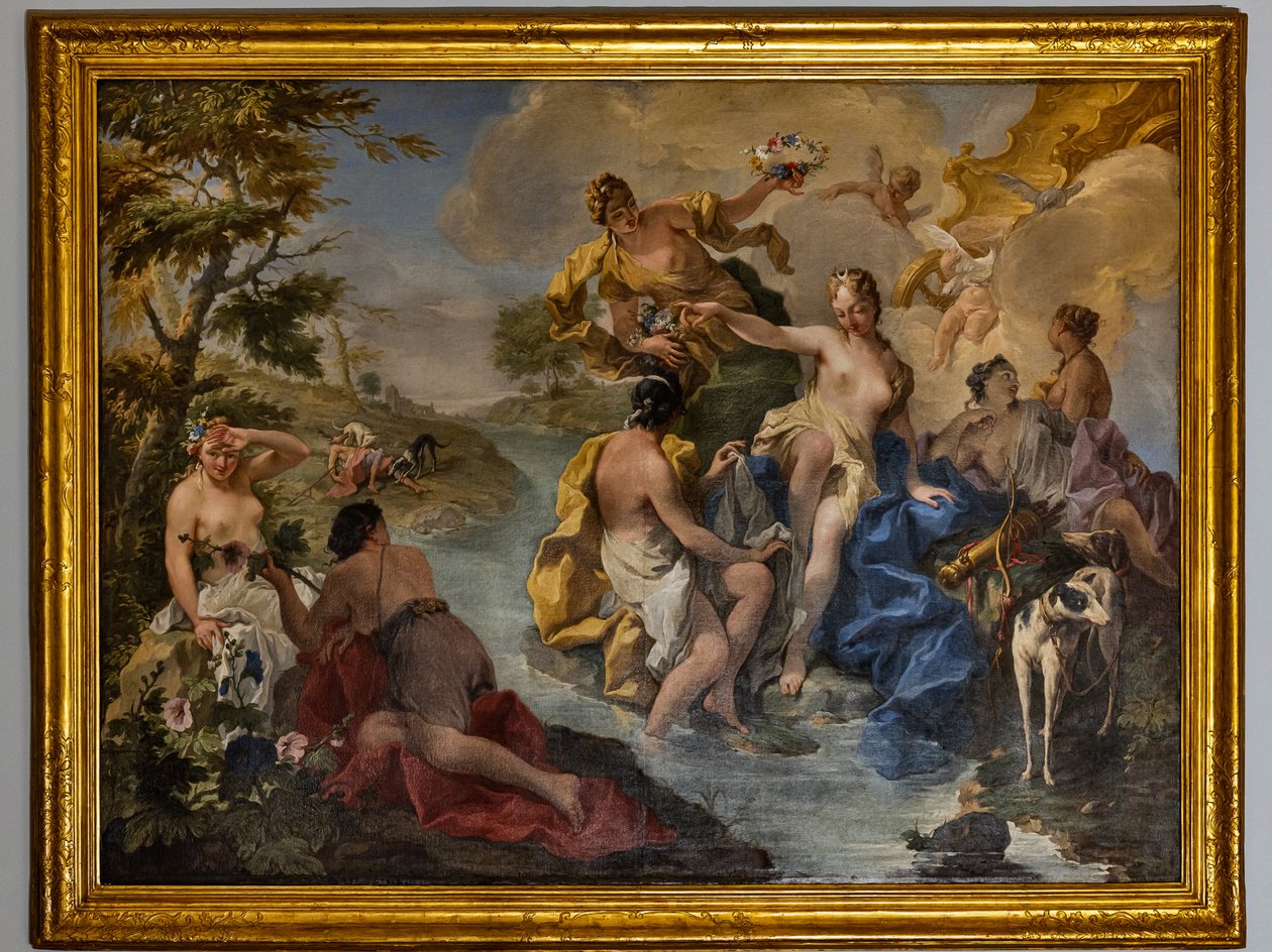 Diana och nymferna av Giovanni Battista Pittoni
