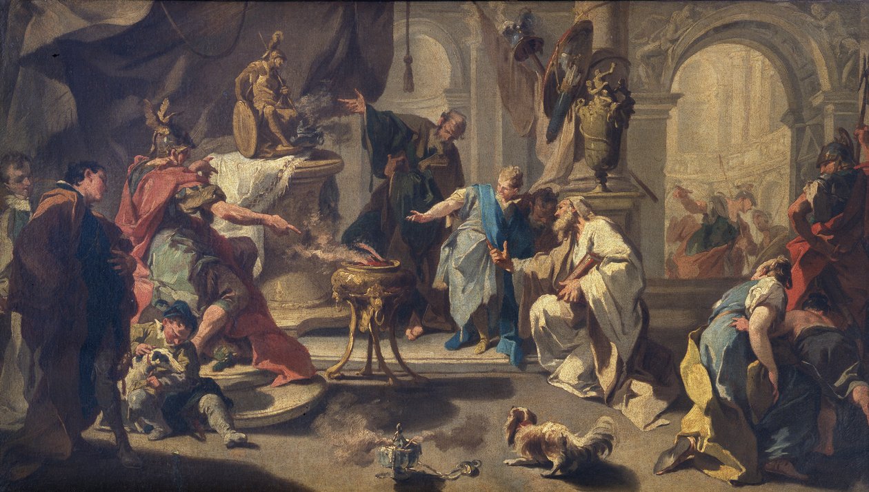 Hannibal svär evig fiendskap mot romarna, ca 1723 (olja på duk) av Giovanni Battista Pittoni